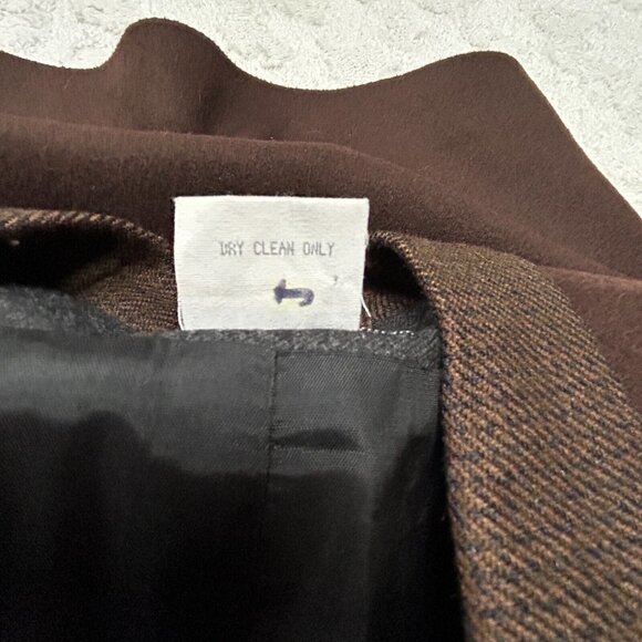 Vintage Mary Flanagan Womens Wool Embroidered One-Button Blazer XS Brown Lined - Picture 5 of 10